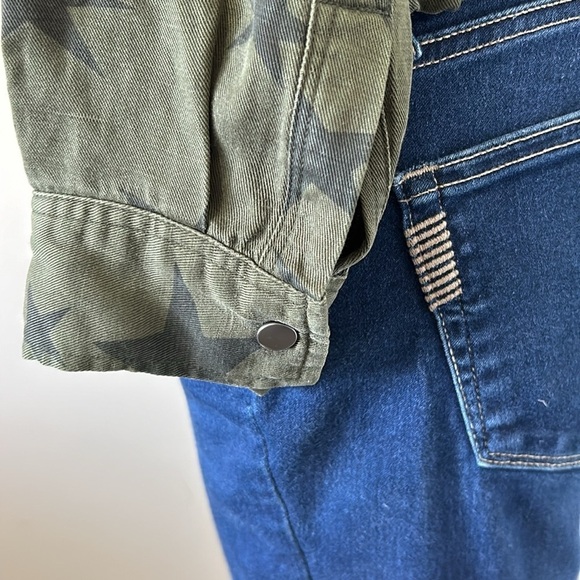 RAILS Collins Sage Green with Black Stars Military Utility Jacket Sz XS NEW - Picture 10 of 16